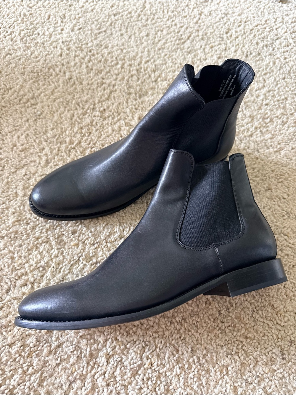Men's Black Chelsea Boots - Classic Slip-On Dress Boot